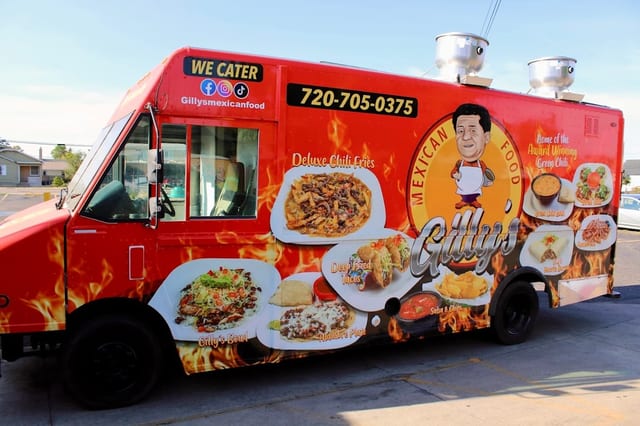 Gilly's Food Truck Menu