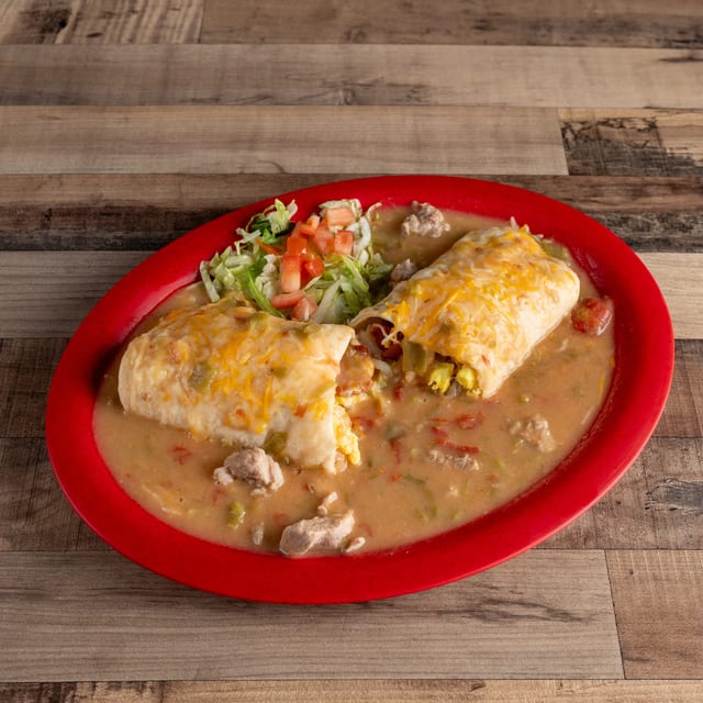 Sausage Breakfast Burrito.