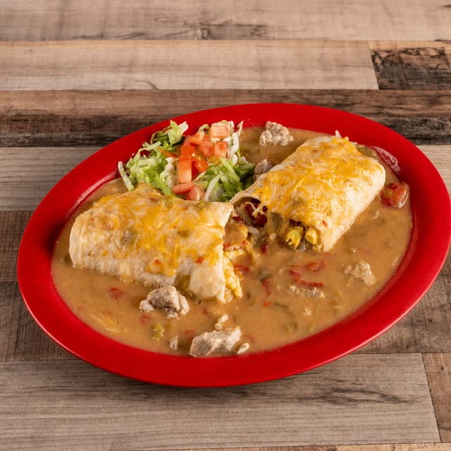 Chorizo Breakfast Burrito.