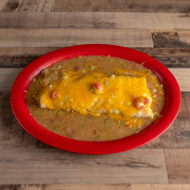 Shredded Beef & Bean Burrito.